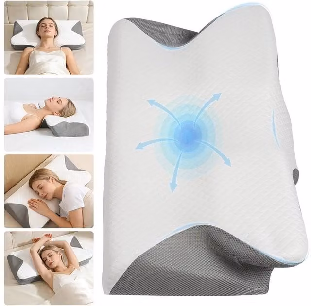 NESTLUNE Reversible Ergonomic Memory Foam Wedge Pillow for Babies in White (Cot Size)
