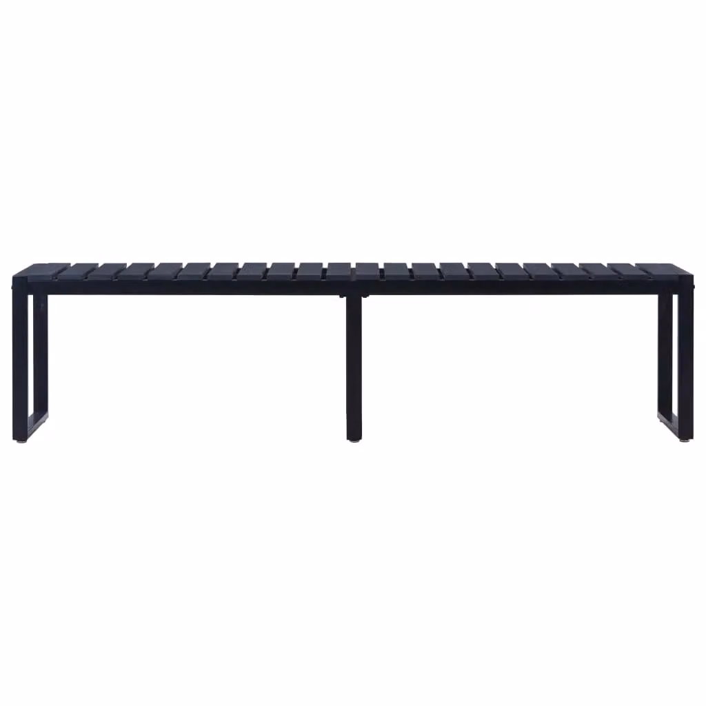 Berkfield Home Modern Garden Bench in Black – 2