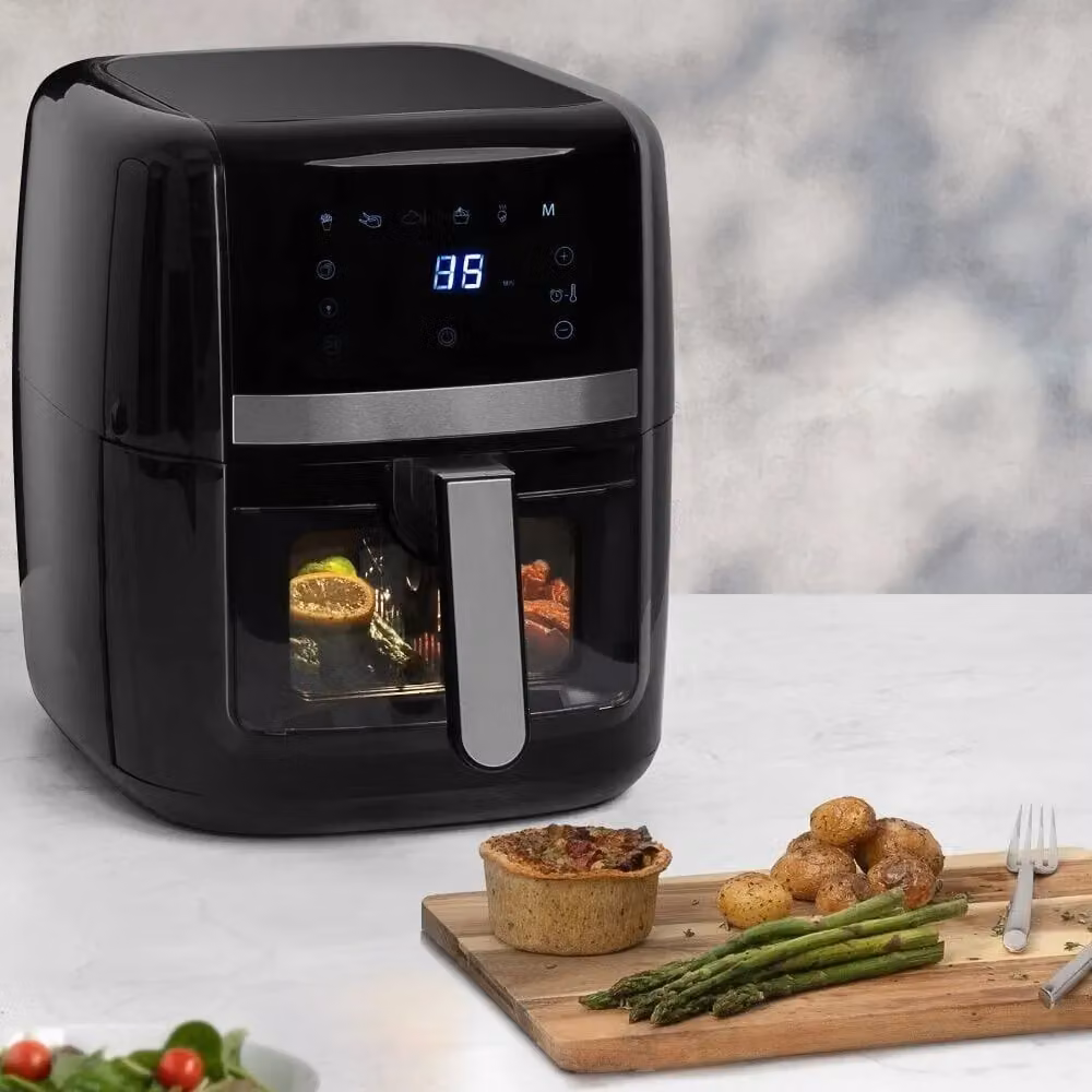 Daewoo 8 Litre Dual Zone Digital Air Fryer with Window and Divider in Black – 5