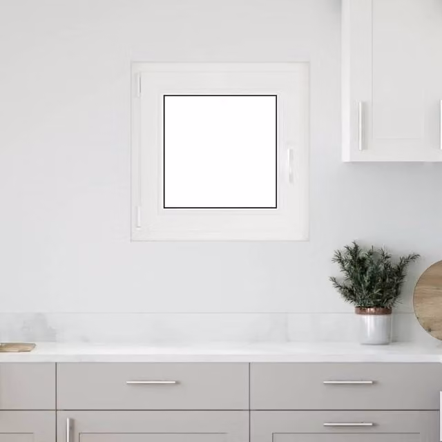 Berkfield Home RISOR Basement Tilt and Turn Window, White, W: 60 cm, H: 60 cm