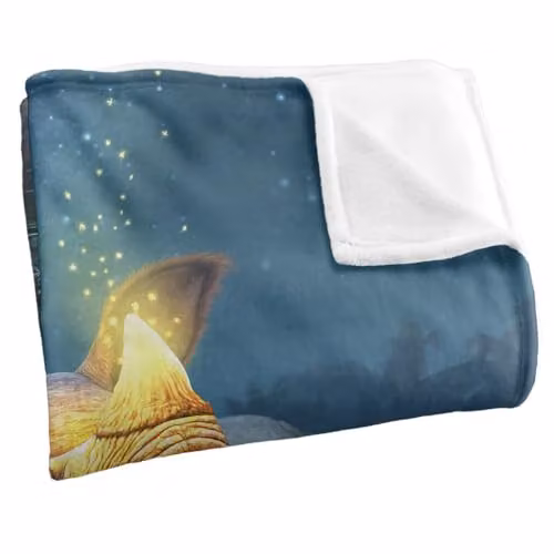 JQ Licensing Jlo Rhino Glowing Horn Super Soft Silky Touch Fleece Throw Blanket, W/D/H: 91 x 147 cm, Blue Multicolour – 2