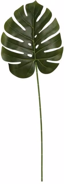 KDMD Artificial Monstera Leaf Stem, 3 Pack, Green, Height: 76 cm