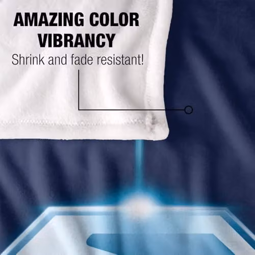 Warner Bros. Superman 2025 Look Up Shield Silky Touch Super Soft Fleece Throw Blanket, Multicolour, W: 91 cm, D: 147 cm – 3