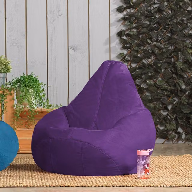 ICON Set of 2 Kids Gaming Bean Bag Chairs in Red and Purple