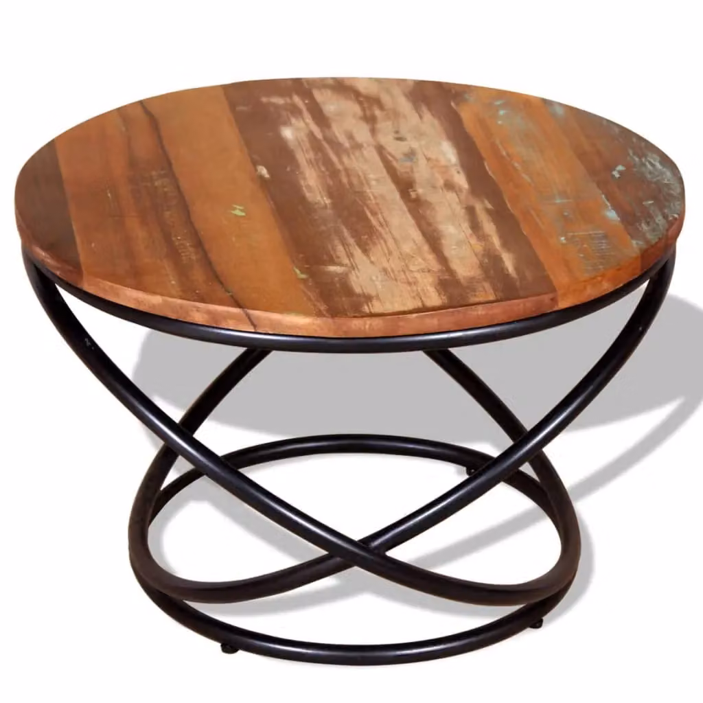 Berkfield Home Square Coffee Table in Brown Reclaimed Wood W/D/H: 60 x 60 x 40 cm – 2