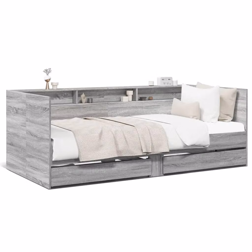 Berkfield Home Grey Sonoma Daybed with Drawers, W/D/H: 200 x 100 cm – 2