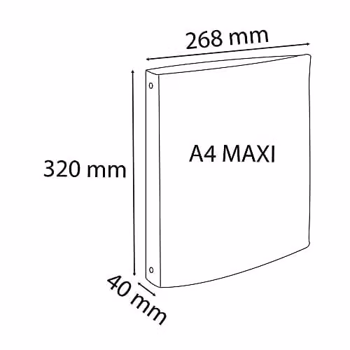 Exacompta Semi-Rigid A4 4-Ring Binder in Transparent Plastic – 1