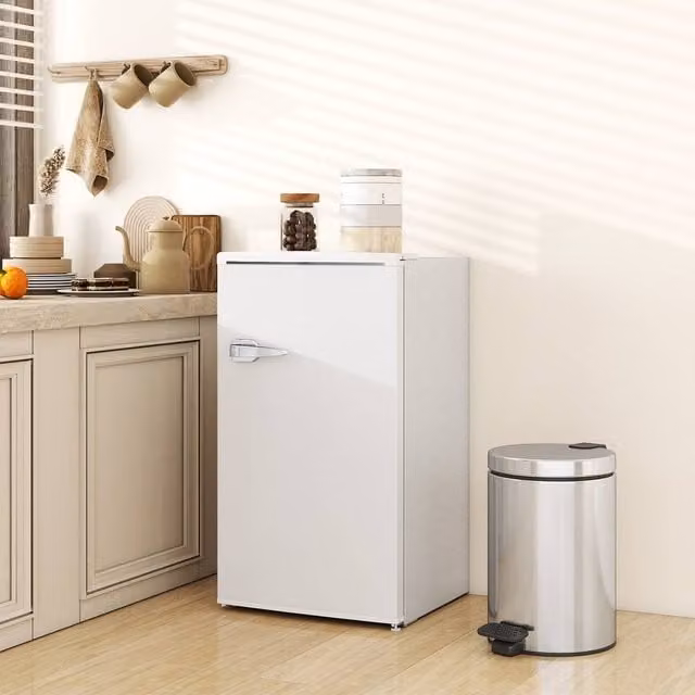 EONLION White Retro Under Counter Fridge with 85L Capacity – 1