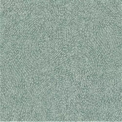 Grandeco Santiago Swirled Stitch Textured Blown Vinyl Wallpaper, Green, Beige and Grey