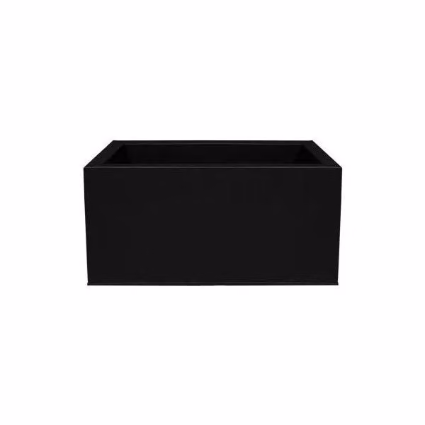 Primrose Black Galvanised Steel Herb Planter Tub W/D/H: 50 x 25 x 25 cm – 4