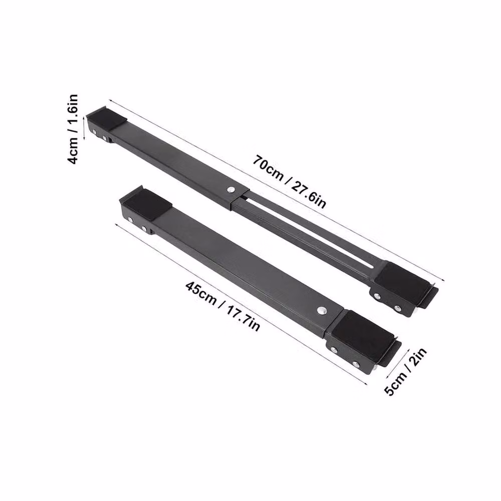 NESTLUNE Heavy Duty Appliance Roller Trolley for Washing Machines, 2 Pieces, Black – 2