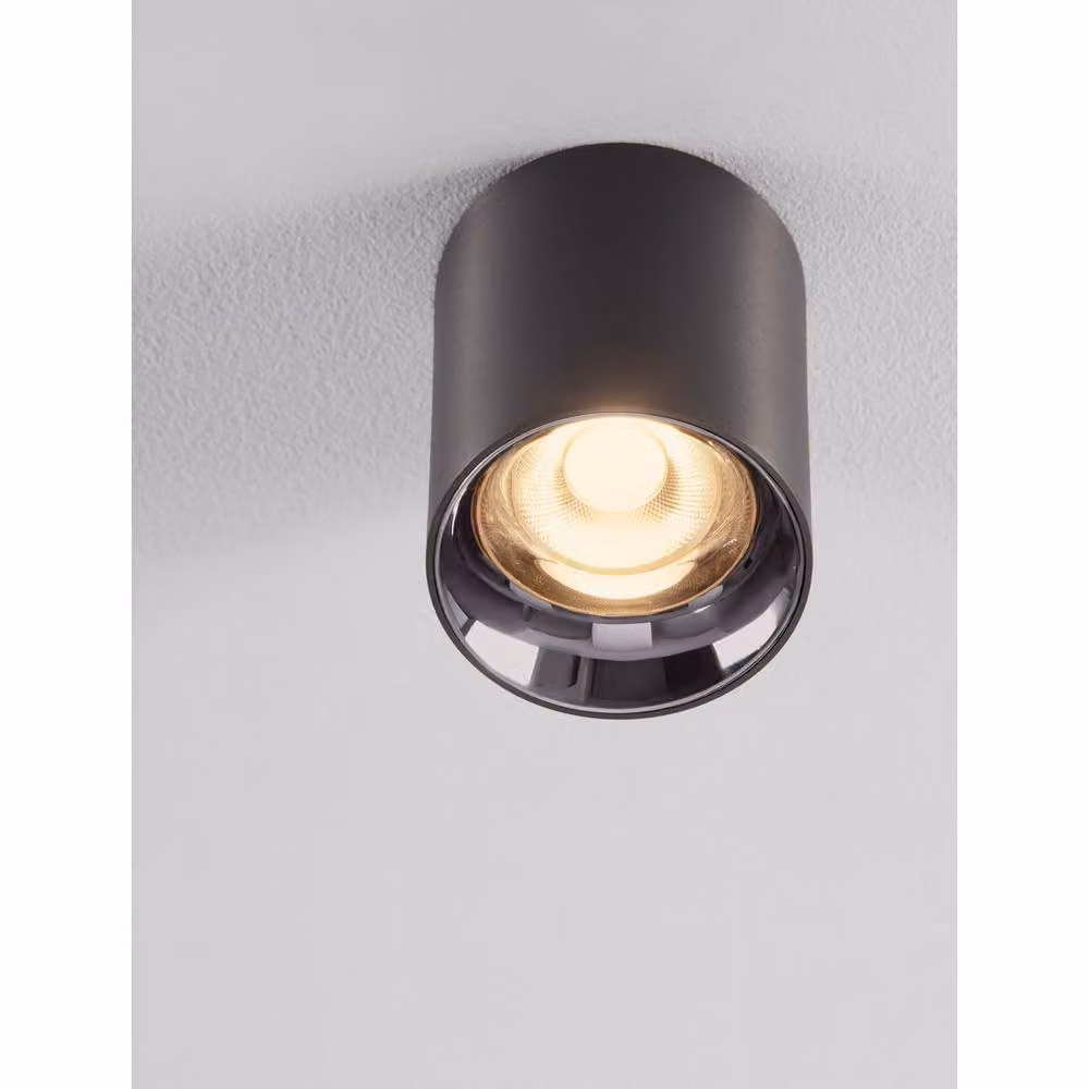 Netlighting Aneto Surface Mounted LED Downlight in Black and Chrome Nickel, 10W, 600lm, Warm White – 2