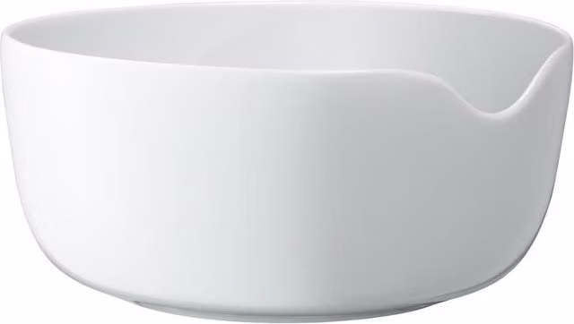 LSA International Dine White Bowl with Solid Oak Servers