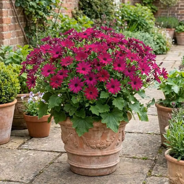 Plants By Post Senetti Magenta Large Specimen Bedding Plant, Pink, 6.5L