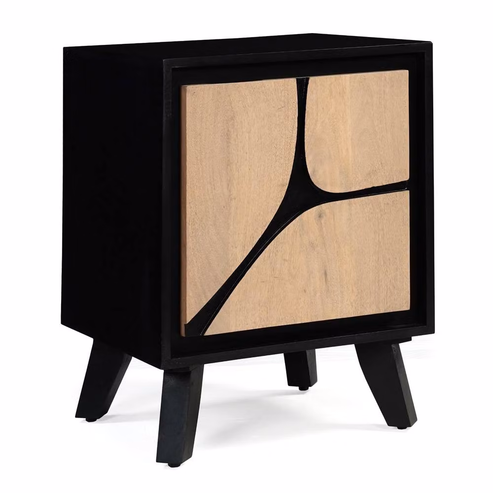 IH Design Dusk Mango Wood Bedside Table in Tan – 3