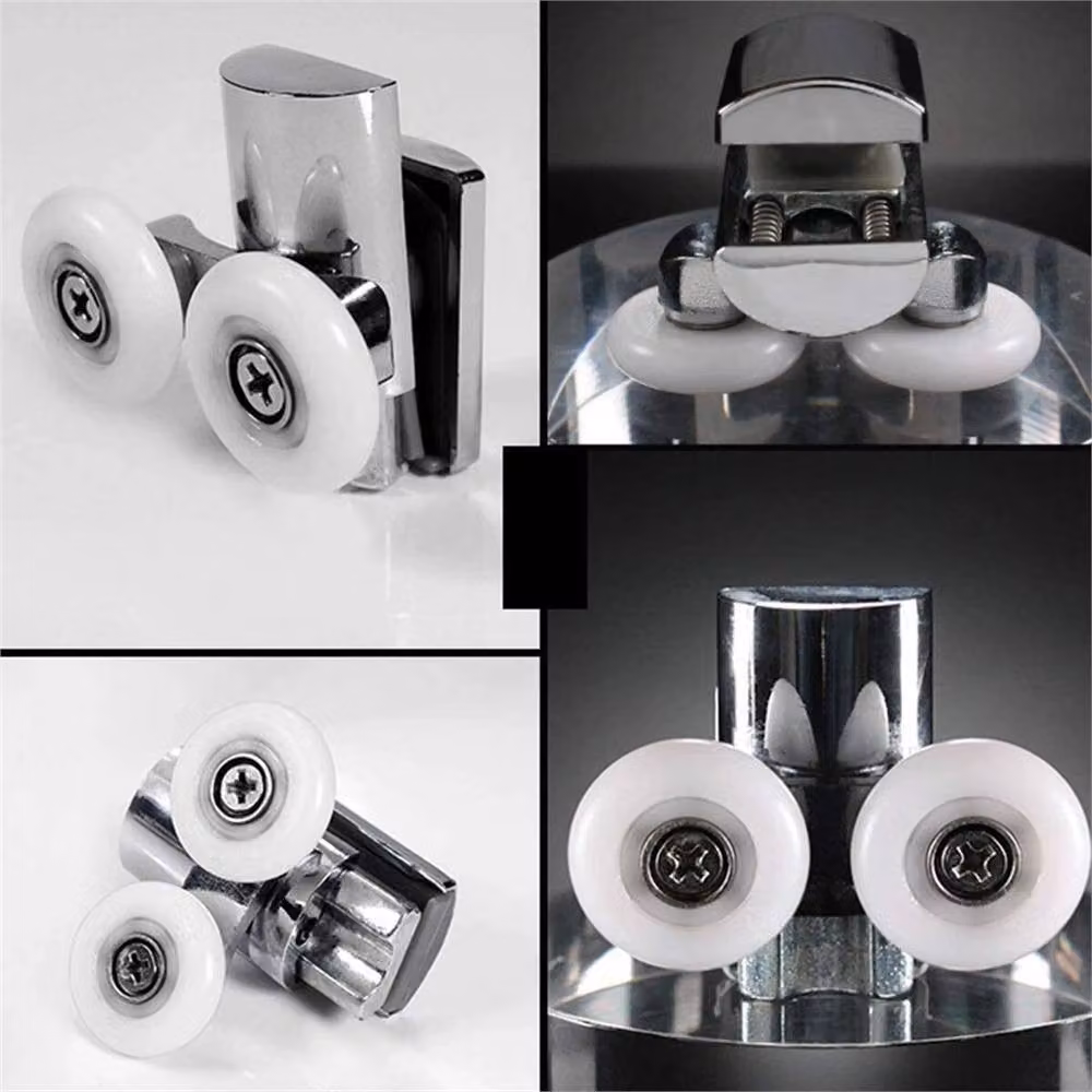 EONLION 2-Piece Shower Screen Door Roller Wheels in Silver – 3