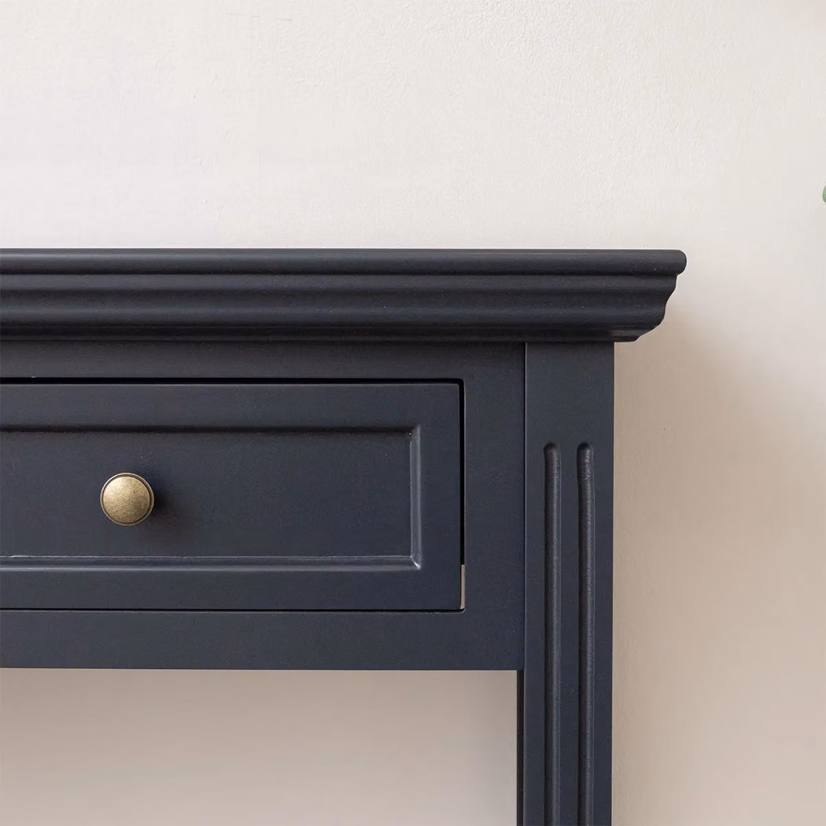 Melody Maison Daventry 2 Drawer Console Dressing Table in Navy Black – 3