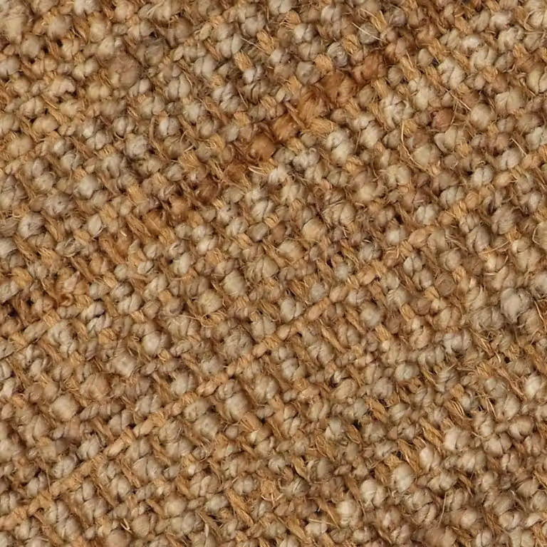 JVL Moris Hand Spun Boucle Coir and Jute Doormat, Black, W: 40 cm, D: 70 cm