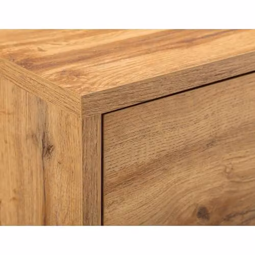Julian Bowen Bali 2 Drawer Bedside Table in Oak – 5