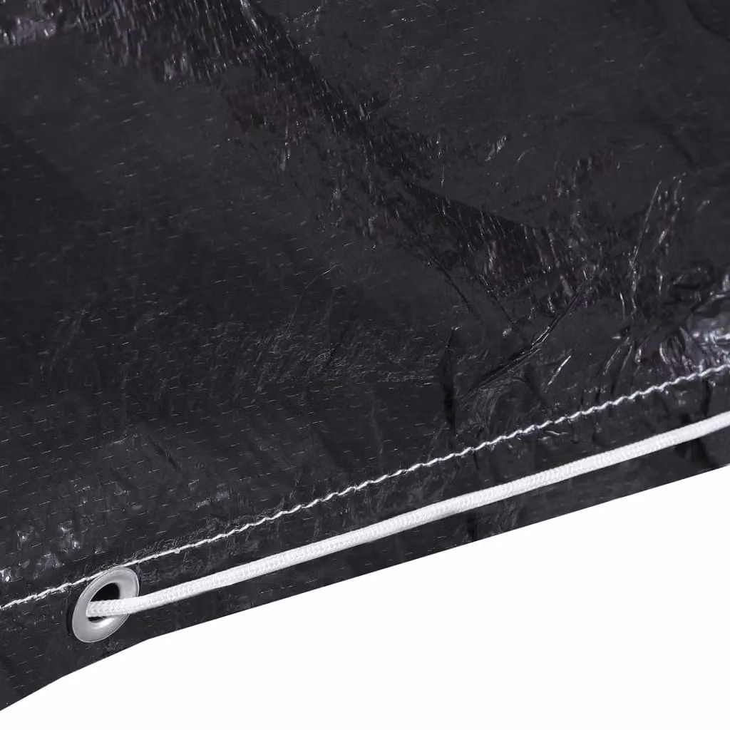 Berkfield Home Water Repellent Bench Garden Furniture Covers, 2 Pack, Black, W/D/H: 250 x 250 x 70 cm – 4
