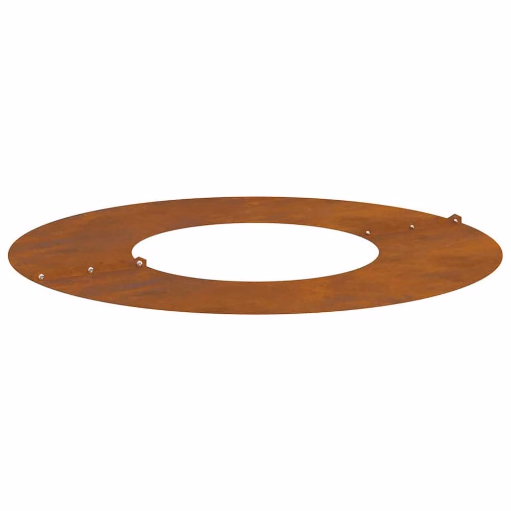 Berkfield Home Large Corten Steel Planter Tub with Decorative Inlays in Brown – 2