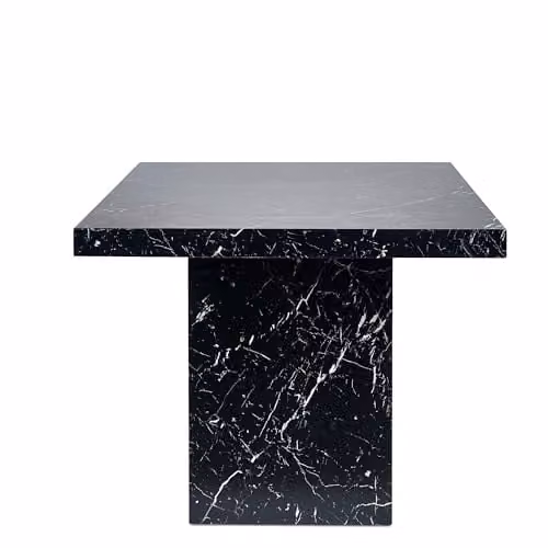 Julian Bowen Rome Rectangular Marble Effect Dining Table in Black and White, W: 180 cm, D: 100 cm, H: 76 cm – 3