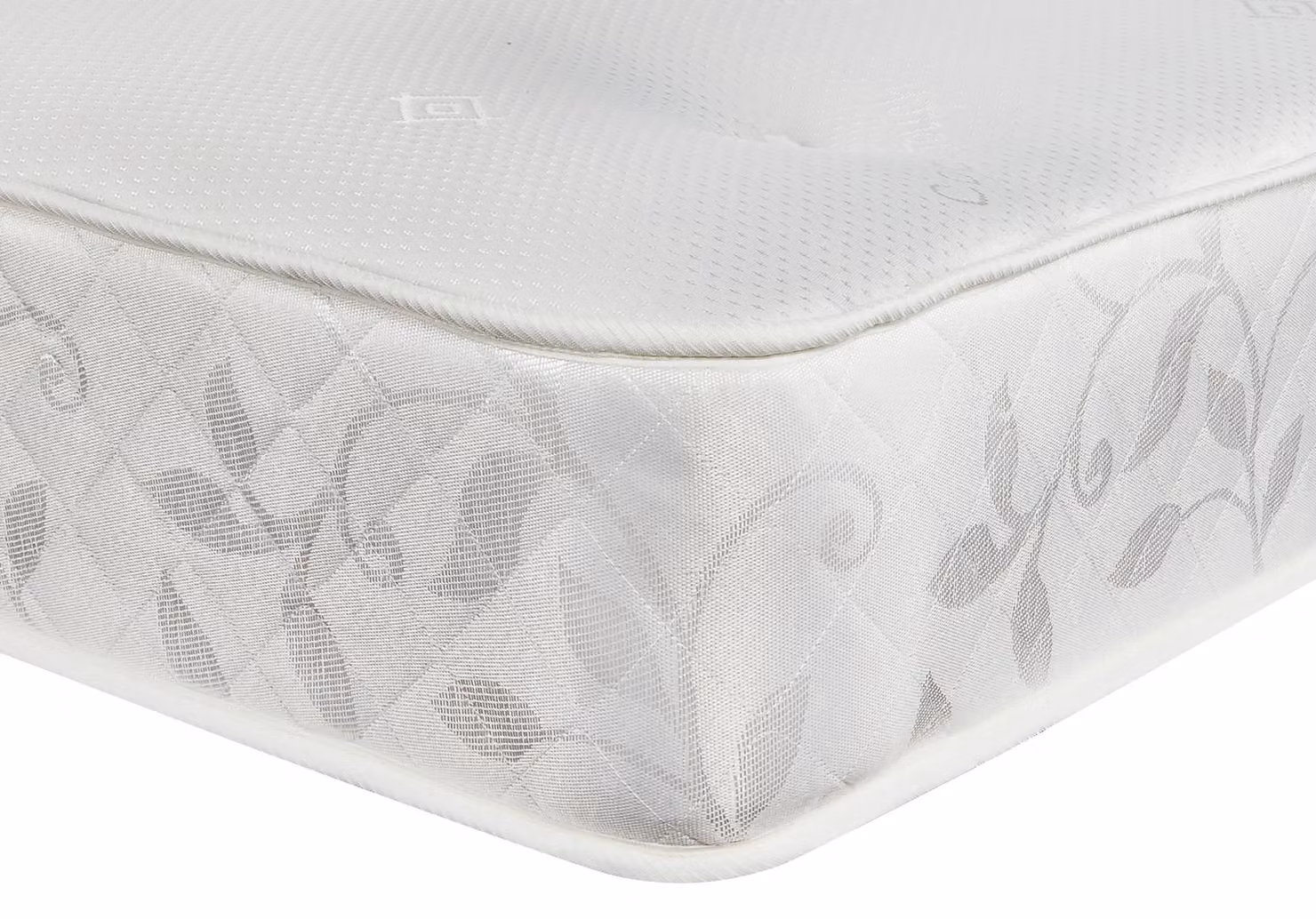 Sloomy Highbury King Size Ottoman Bed with 26 Inch Strut Headboard and Sprung Memory Hybrid Mattress in Cream