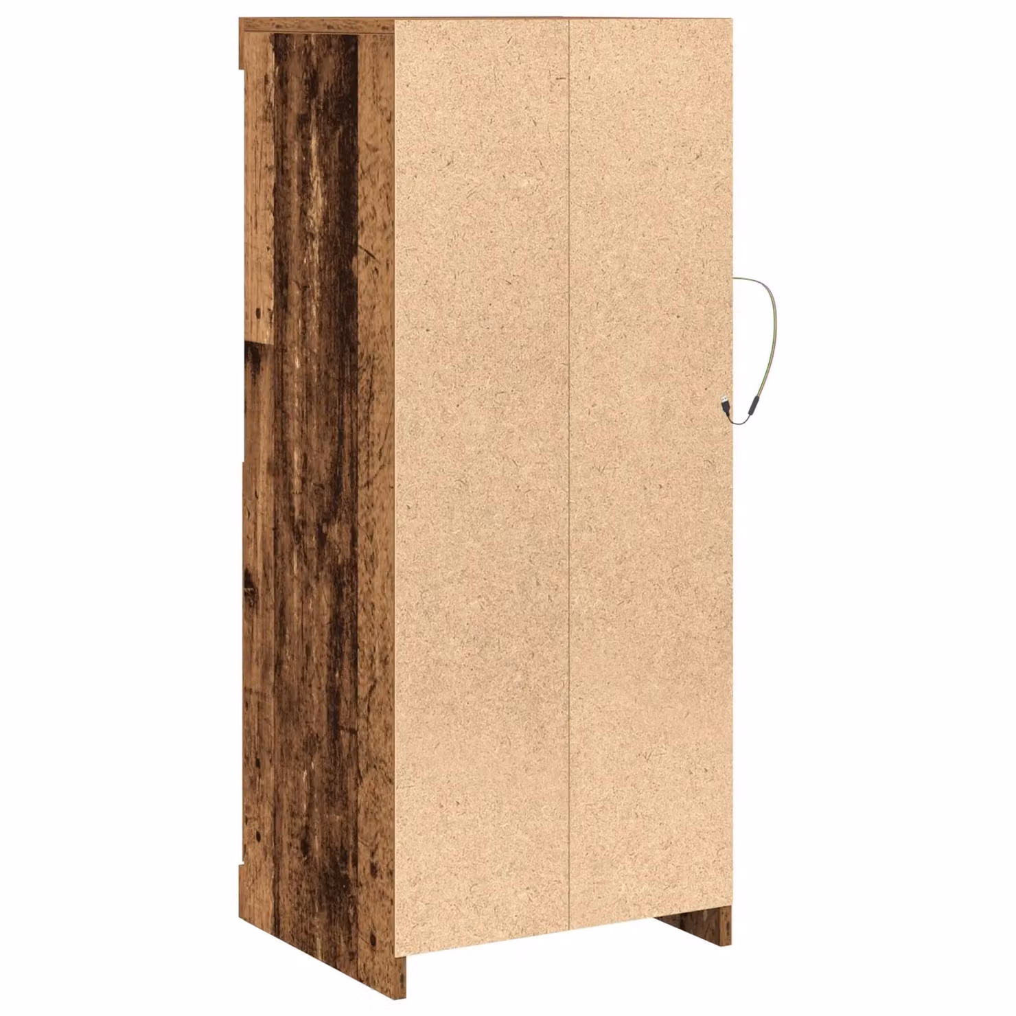Berkfield Home Rustic Brown Wood Sideboard with Integrated LED Lighting, W/D/H: 41 x 37 x 100 cm – 3