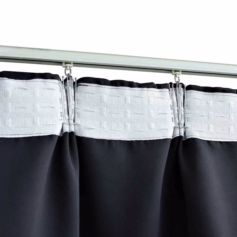 Berkfield Home Blackout Curtains with Hooks, 2 Pack, Anthracite Grey, W: 140 cm, H: 245 cm – 4