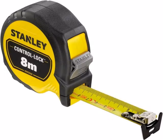 Stanley Control-lock Pocket Tape Measure in Yellow and Multicolour – 1