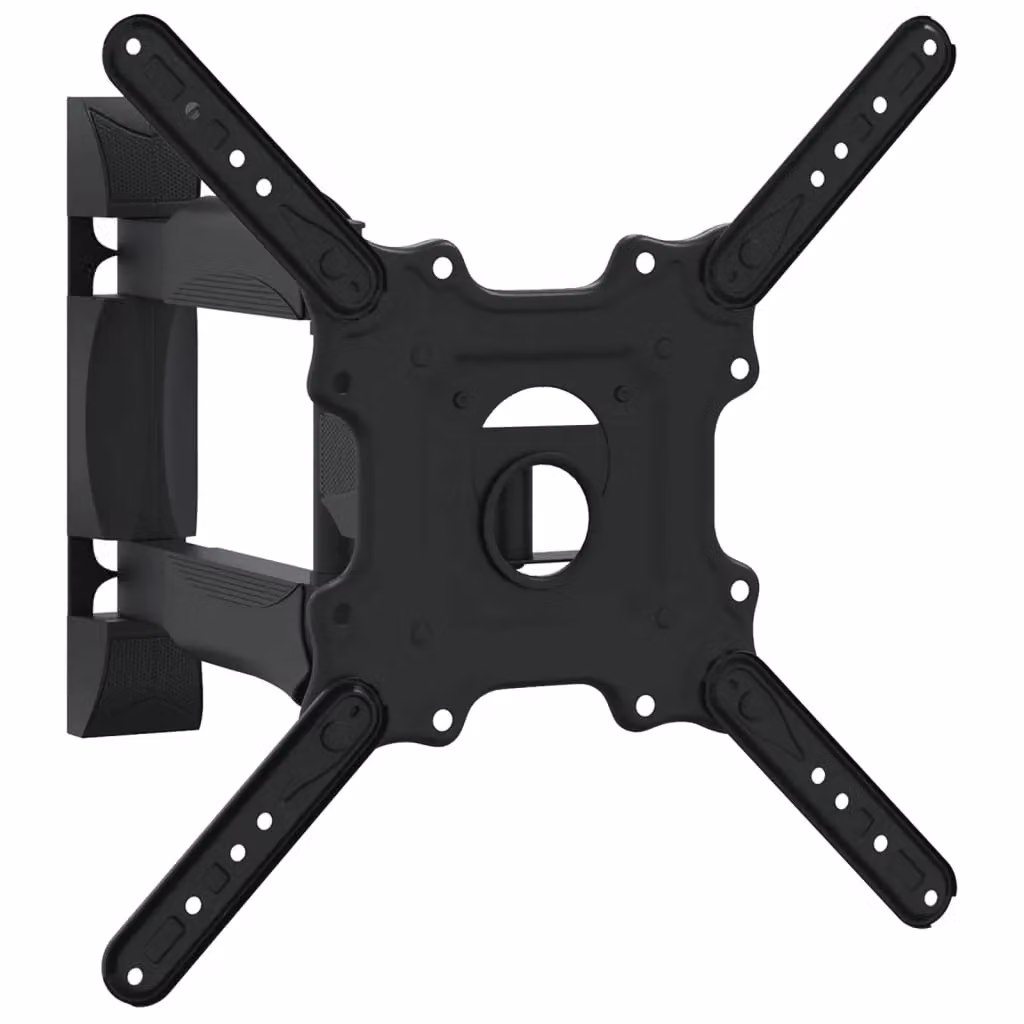 Berkfield Home Black Steel Wall Mounted TV Mount for 32-55 Inch Screens, Max VESA 400x400 mm and 35 kg Load – 2