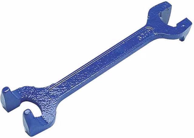 Monument 327R Heavy-Duty Basin Wrench 1/2in & 3/4in, Blue