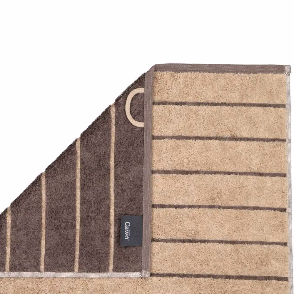 Cawo Balance Striped Cotton Terry Towel in Light Sand – 3