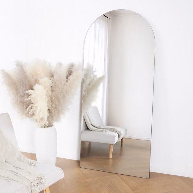 Albano Frameless Arched Full Length Mirror, Clear, H 179 x W 80 cm