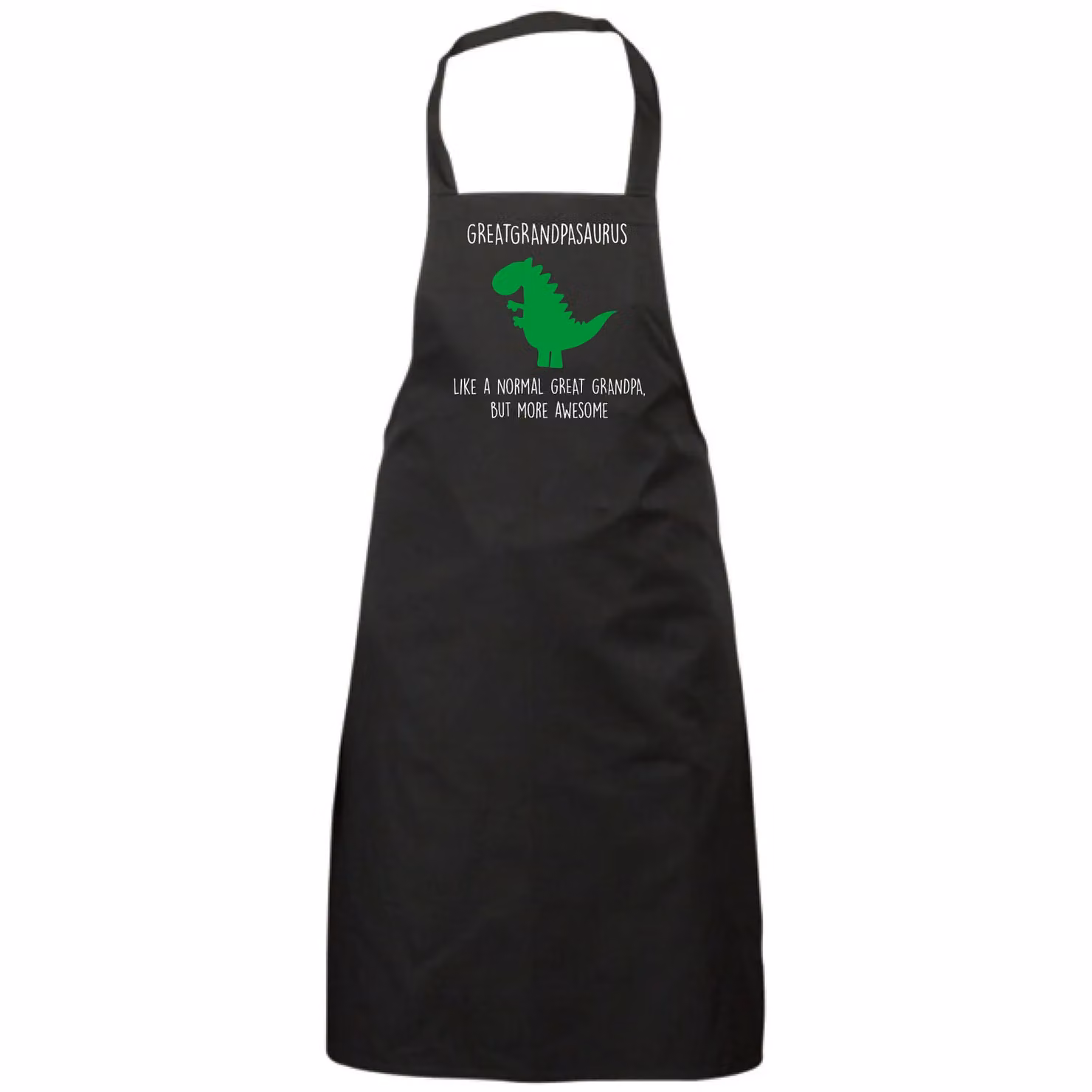 60 SECOND MAKEOVER Men's Baker Dinosaur Apron in Black – 2