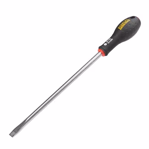 Stanley FatMax Flared Tip Screwdriver in Black and Multicolour, Length: 250 mm
