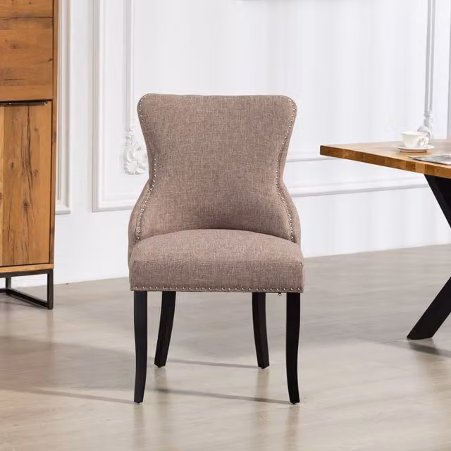Artemis Home Rodello Fabric Dining Chairs, Set of 2, Brown