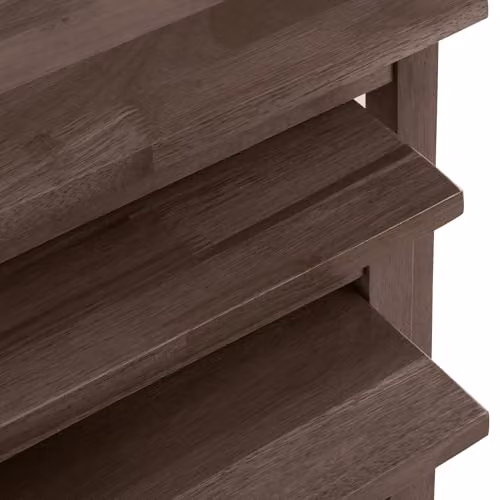 Julian Bowen Cleo Nest of 3 Tables in Walnut Effect Oak – 3