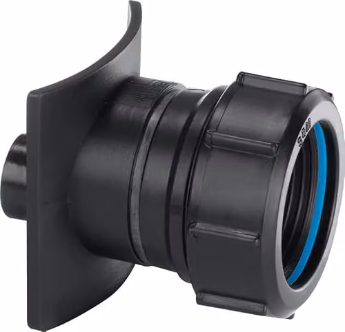 McAlpine Cast Iron Soil Pipe Boss Connector BOSS90TCAST-BL Black 90 mm x 1.5 inch