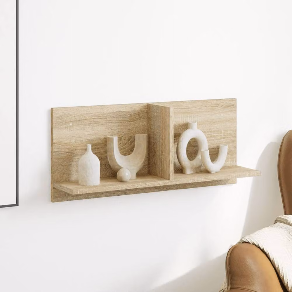 Berkfield Home Wall Cabinet in Sonoma Oak, Light Brown, W: 70 cm, D: 30 cm, H: 16.5 cm – 2