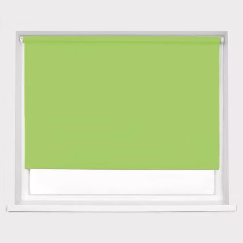 Caecus Green Blackout Roller Blind with UV Resistance and Thermal Insulation, Width: 60 cm, Drop: 160 cm