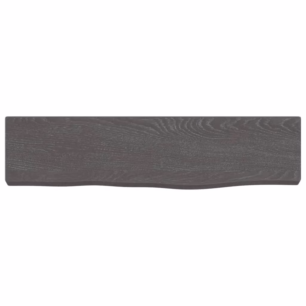 Berkfield Home Wall Mounted Rustic Oak Shelf in Brown and Grey, W: 40 cm, D: 10 cm, H: 2 cm – 2