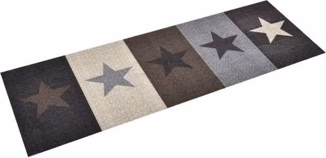 Berkfield Home Washable Stars Kitchen Carpet, Multicolour, W: 60 cm, L: 300 cm – 1