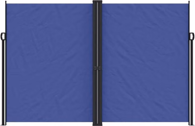 Berkfield Home Blue Retractable Single Side Awning with Polyester Fabric, W/H: 1000 x 220 cm – 1