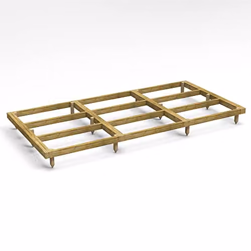 Powersheds Premium Wooden Shed Base in Brown with 90 x 50 mm Pressure Treated Tanalised Timber Bearers