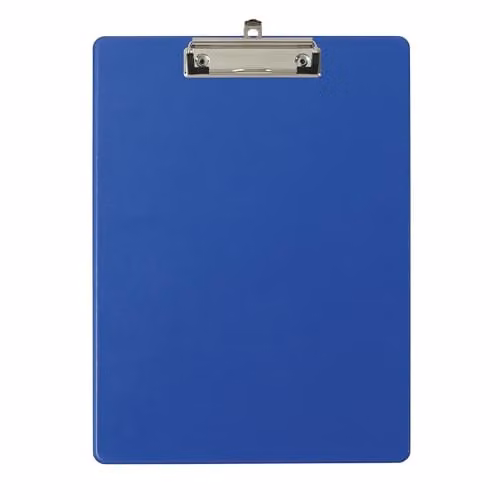 Exacompta Blue Clipboard with Pocket for A4, W: 23 cm, H: 32 cm