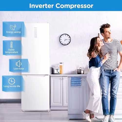 Midea 310L Frost Free Fridge Freezer with Inverter Compressor in White, MDRB424FGD01O, W/D/H: 59.5 x 63.0 x 188.0 cm – 2