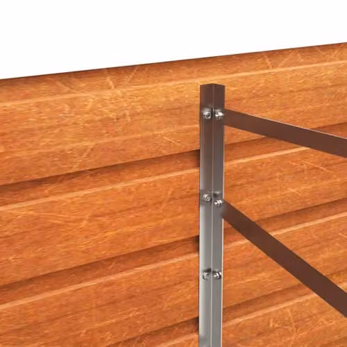vidaXL Corten Steel Garden Raised Bed, Brown, W: 320 cm, D: 80 cm, H: 45 cm – 2