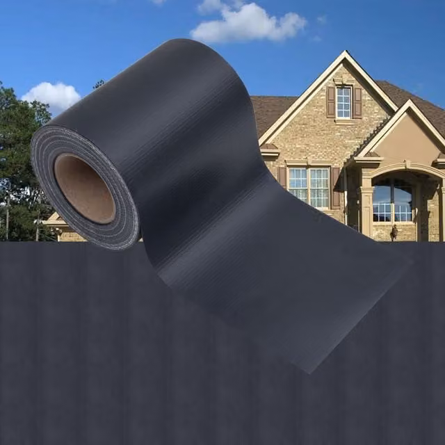 Berkfield Home Garden Privacy Screen in Matte Dark Grey PVC with Metal Clamps, 35 x 0.19 m – 1