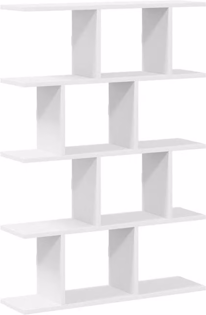 Berkfield Home Wall Mounted 12 Compartment Cube Shelf in White Engineered Wood